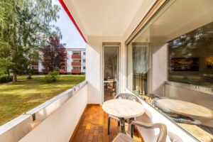 Loggia als Erweiterung von Wohn- und Schlafzimmer